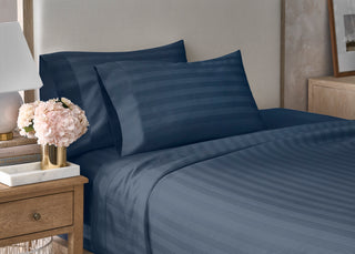 Supreme Egyptian Cotton Striped Pillowcase Set