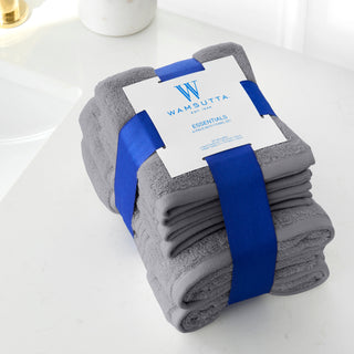 Essentials Cotton Hand Towel and Washcloth Set