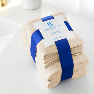 Essentials Cotton Hand Towel and Washcloth Set