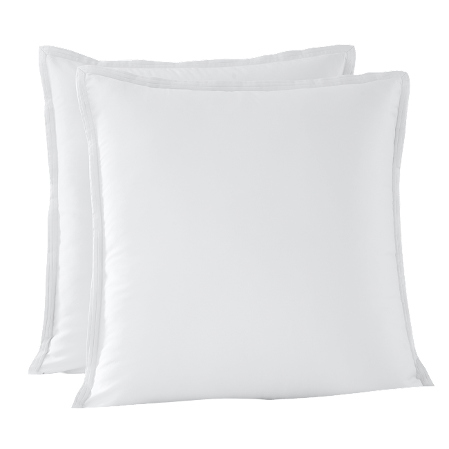 White Euro sham set.