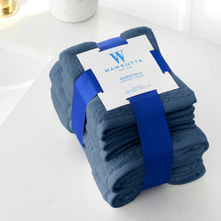 Essentials Cotton Hand Towel and Washcloth Set