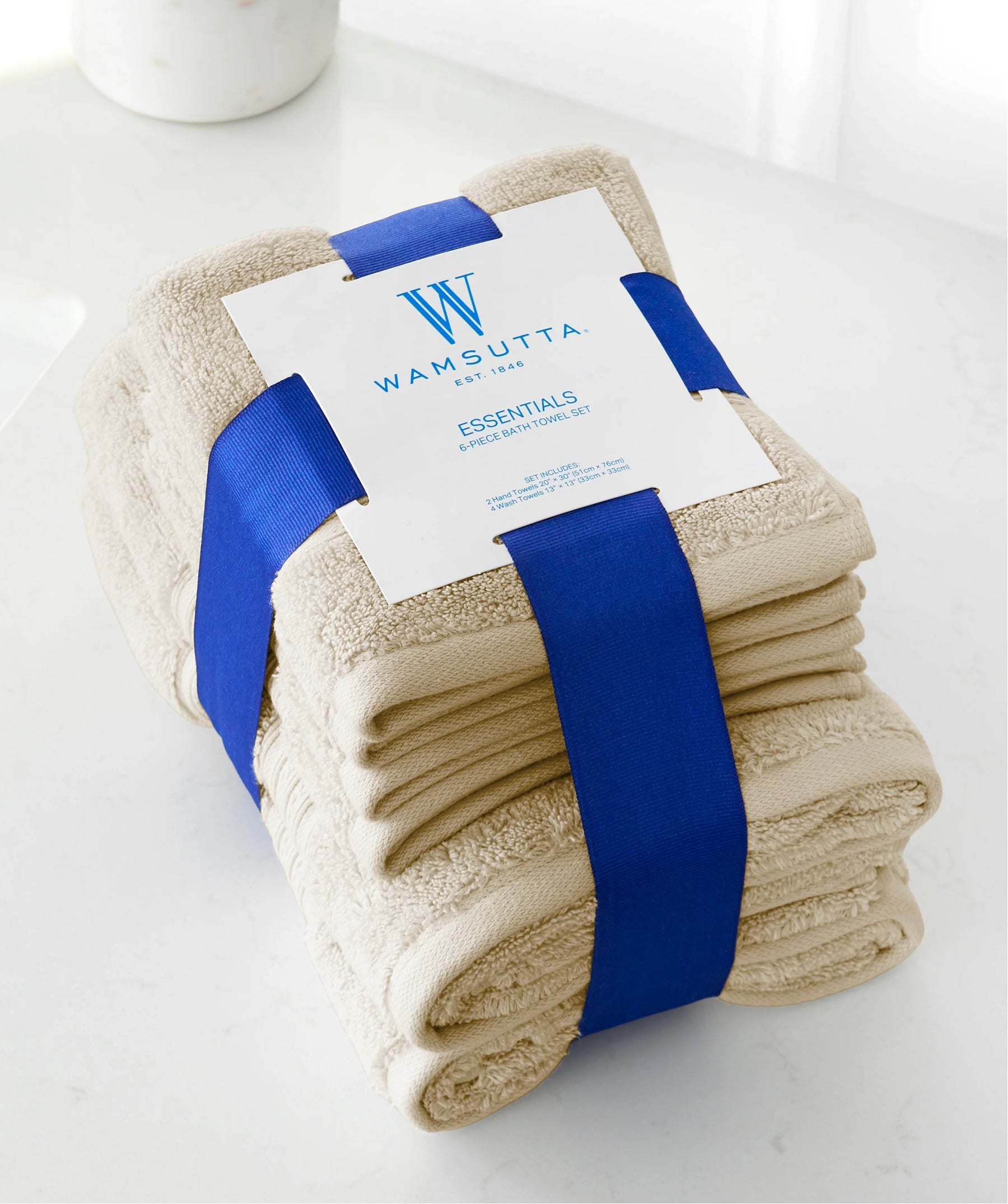 Essentials Cotton Hand Towel and Washcloth Set