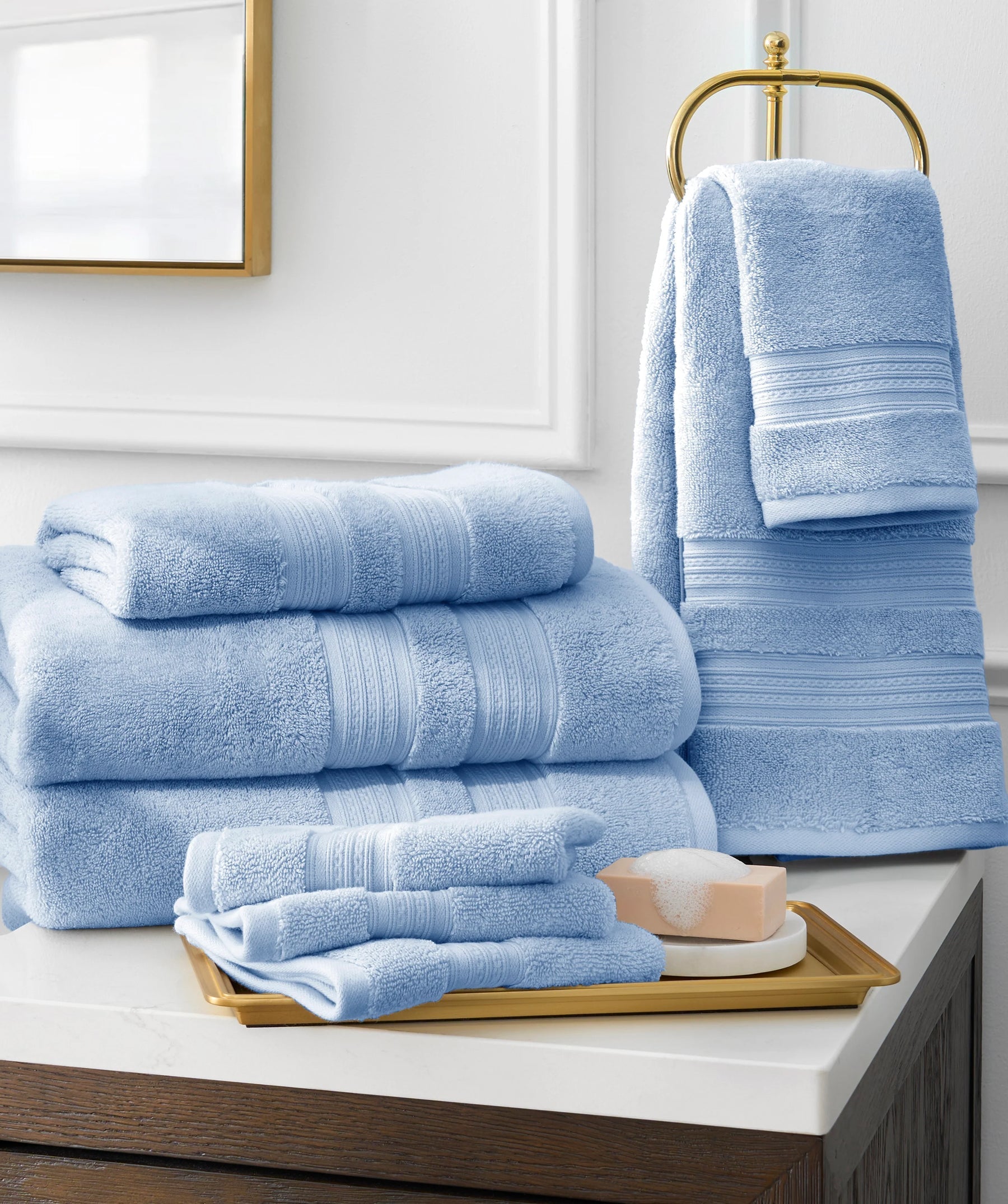 Essentials Cotton Hand Towel and Washcloth Set