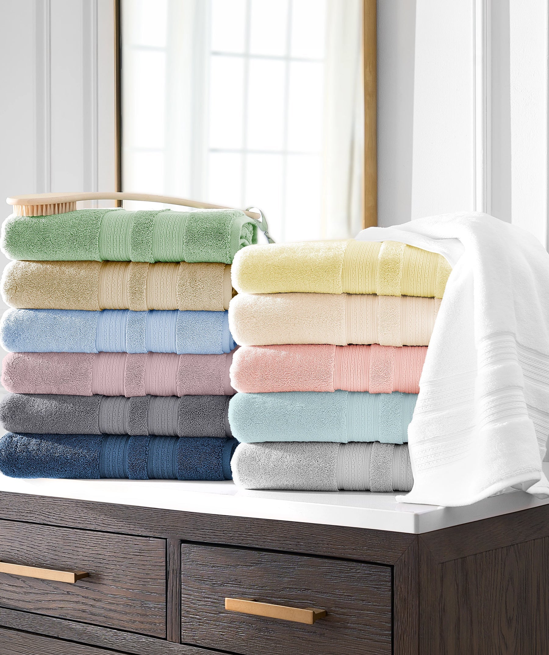 Essentials Cotton Hand Towel and Washcloth Set