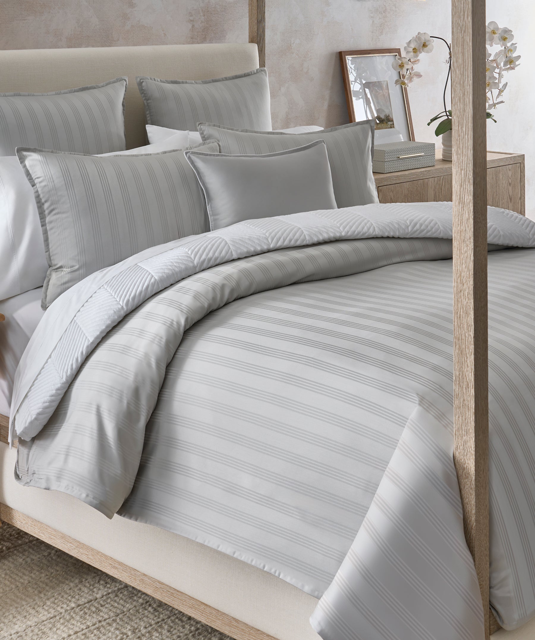 Supreme Egyptian Cotton Striped Comforter Set