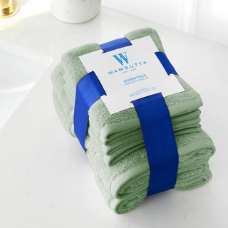 Essentials Cotton Hand Towel and Washcloth Set