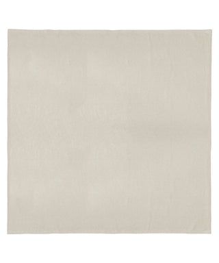 A plain, light beige fabric square or fabric swatch shown flat against a white background.