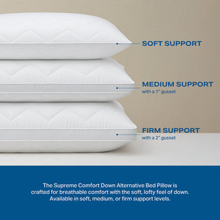 Supreme Comfort Down Alternative Bed Pillow - Soft