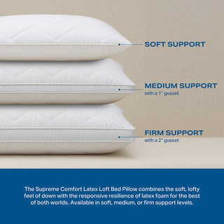 Supreme Comfort Latex Loft Bed Pillow - Medium